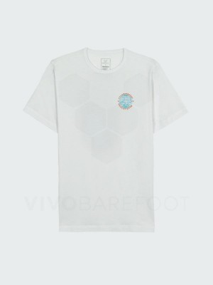 Camiseta Vivobarefoot Finisterre Hombre Blancos | MX286MM