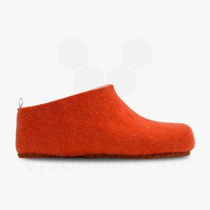 Pantuflas Vivobarefoot MIM Felt Hombre Naranjas | MX280SZ