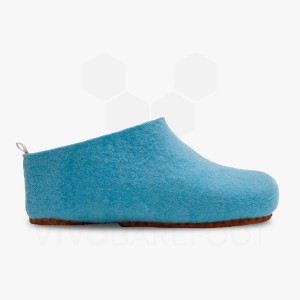 Pantuflas Vivobarefoot MIM Felt Hombre Turquesa Claro | MX281RX