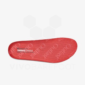 Plantillas Vivobarefoot Thermal Hombre Rojos | MX287LQ