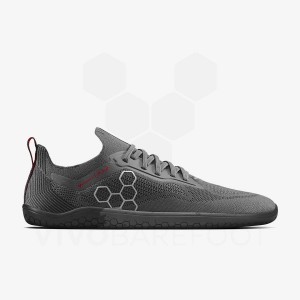 Tenis Para Correr En Carretera Vivobarefoot Primus Lite Knit JJF Hombre Obsidian Grises Oscuro | MX380WH