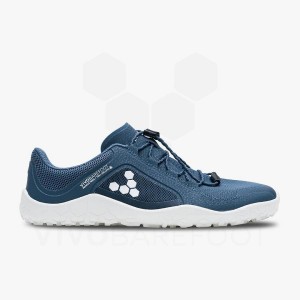 Tenis Trail Running Vivobarefoot Primus Trail II FG Mujer Azules Oscuro Blancos | MX195ZD