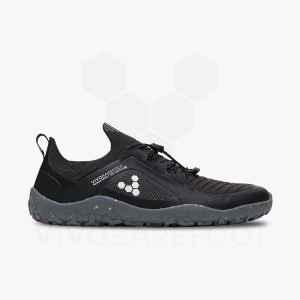 Tenis Trail Running Vivobarefoot Primus Trail Knit FG Hombre Obsidian Grises | MX370GY