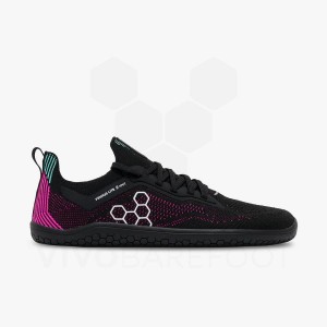 Tenis Training Vivobarefoot Primus Lite Knit Mujer Obsidian Rosas | MX179PV