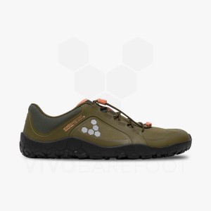 Tenis Training Vivobarefoot Primus Trail III All Weather FG Hombre Verde Oliva Oscuro | MX323BA