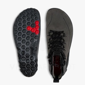 Tenis de Senderismo Vivobarefoot Tracker Decon FG2 JJF Mujer Obsidian Grises Oscuro | MX250WH