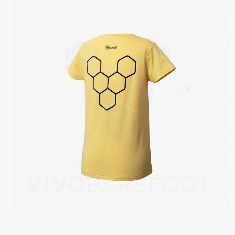 Camiseta Vivobarefoot Rapanui Deporte Hombre Amarillos | MX274YF