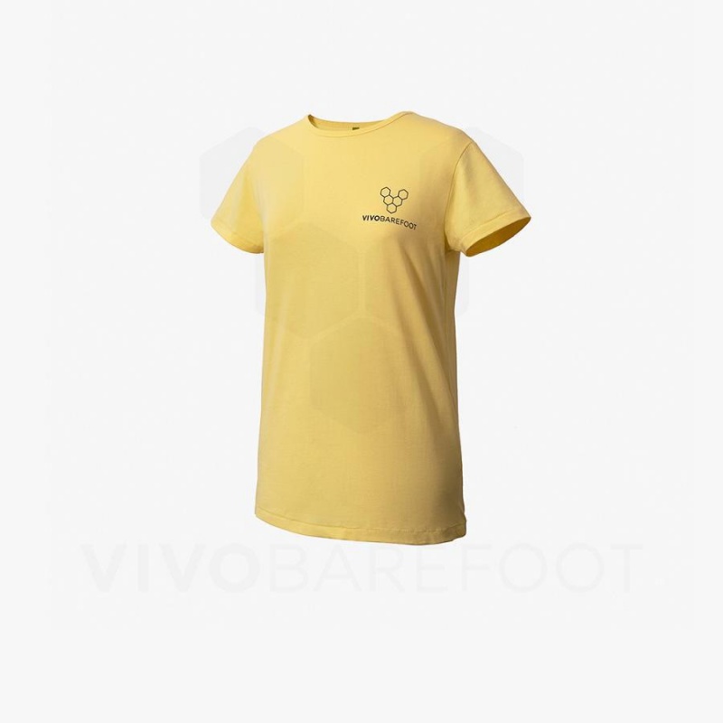 Camiseta Vivobarefoot Rapanui Deporte Hombre Amarillos | MX274YF