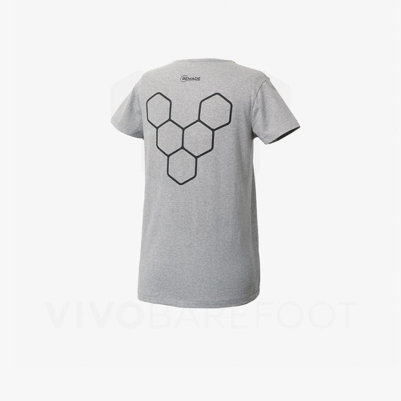 Camiseta Vivobarefoot Rapanui Deporte Hombre Grises | MX273ZD