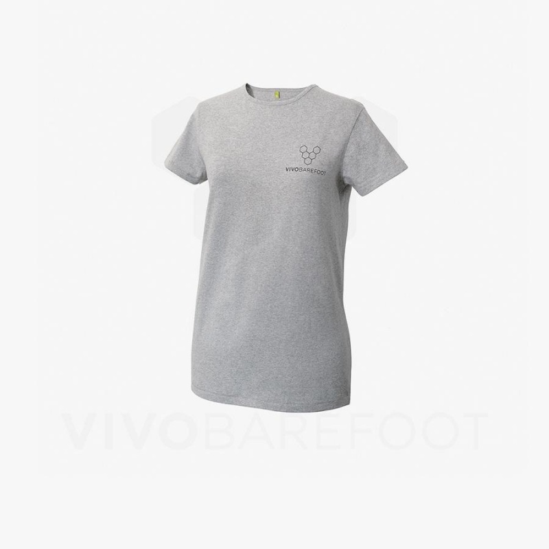 Camiseta Vivobarefoot Rapanui Deporte Hombre Grises | MX273ZD