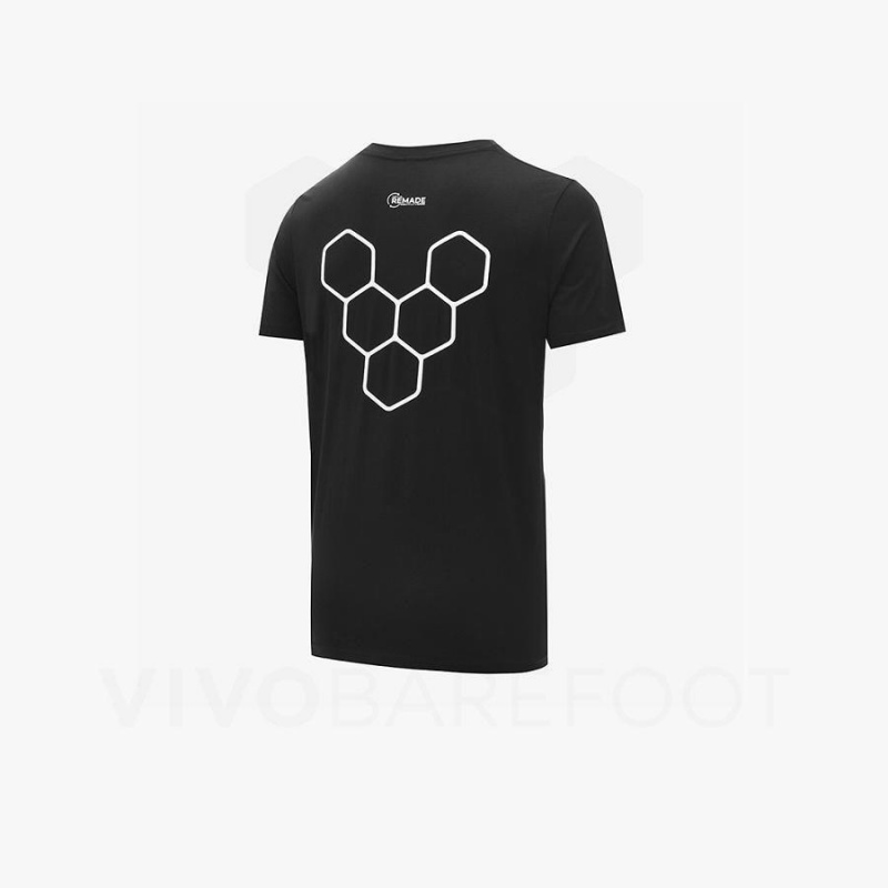 Camiseta Vivobarefoot Rapanui Mujer Negros | MX096UK