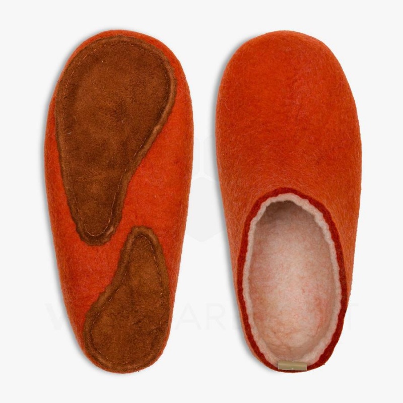 Pantuflas Vivobarefoot MIM Felt Hombre Naranjas | MX280SZ