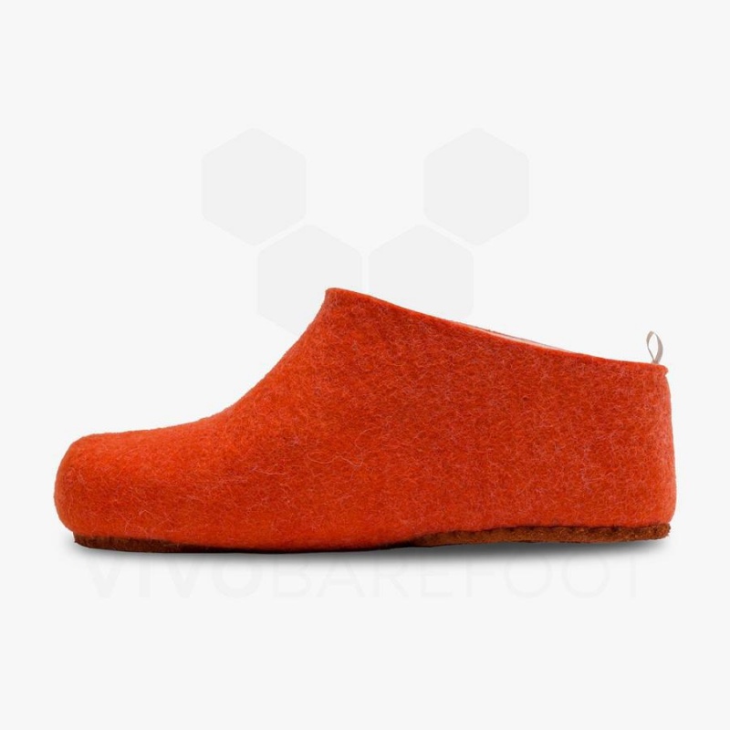 Pantuflas Vivobarefoot MIM Felt Hombre Naranjas | MX280SZ