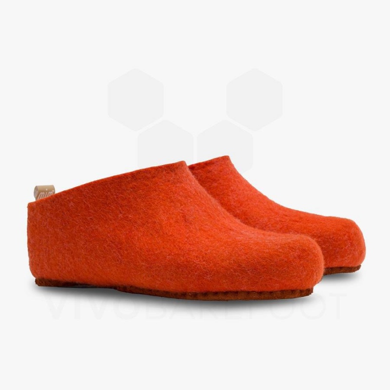 Pantuflas Vivobarefoot MIM Felt Hombre Naranjas | MX280SZ