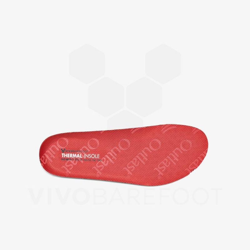 Plantillas Vivobarefoot Thermal Insole Niños Rojos | MX001AQ