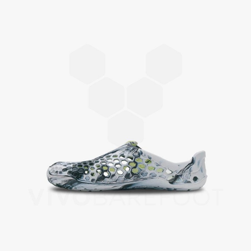 Sandalias Vivobarefoot Ultra Bloom Niños Obsidian Blancos | MX006GY