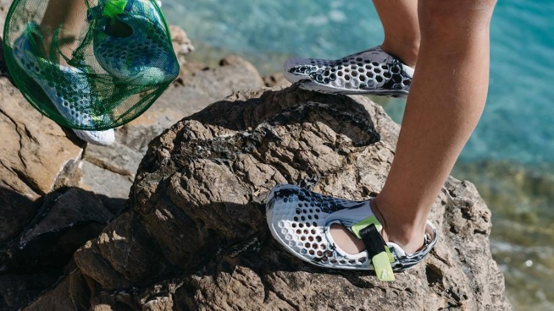 Sandalias Vivobarefoot Ultra Bloom Niños Obsidian Blancos | MX006GY