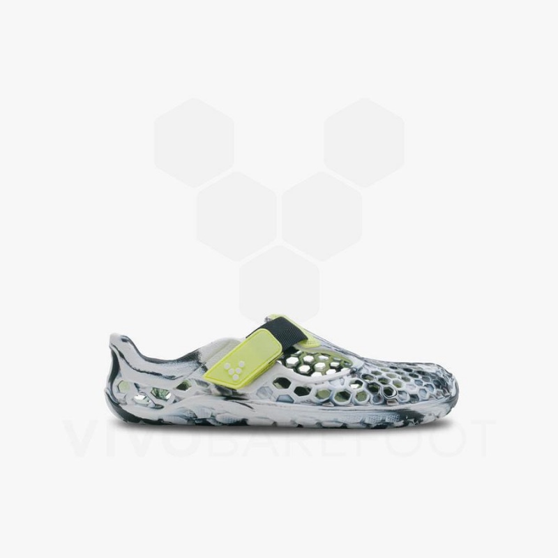 Sandalias Vivobarefoot Ultra Bloom Niños Obsidian Blancos | MX006GY