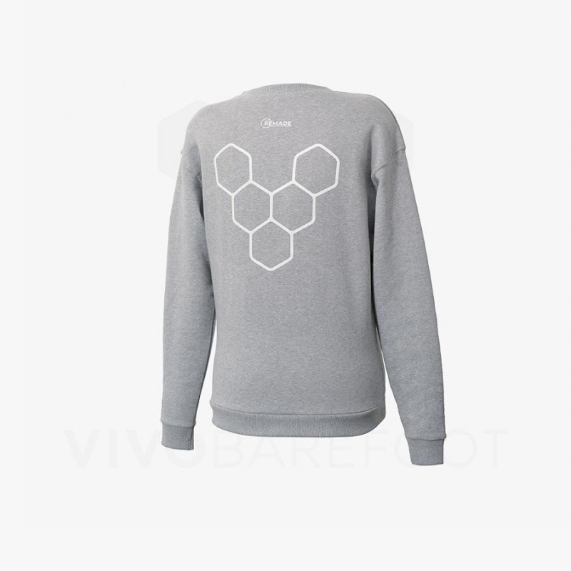 Sudadera Vivobarefoot Rapanui Deporte Hombre Grises | MX271BA