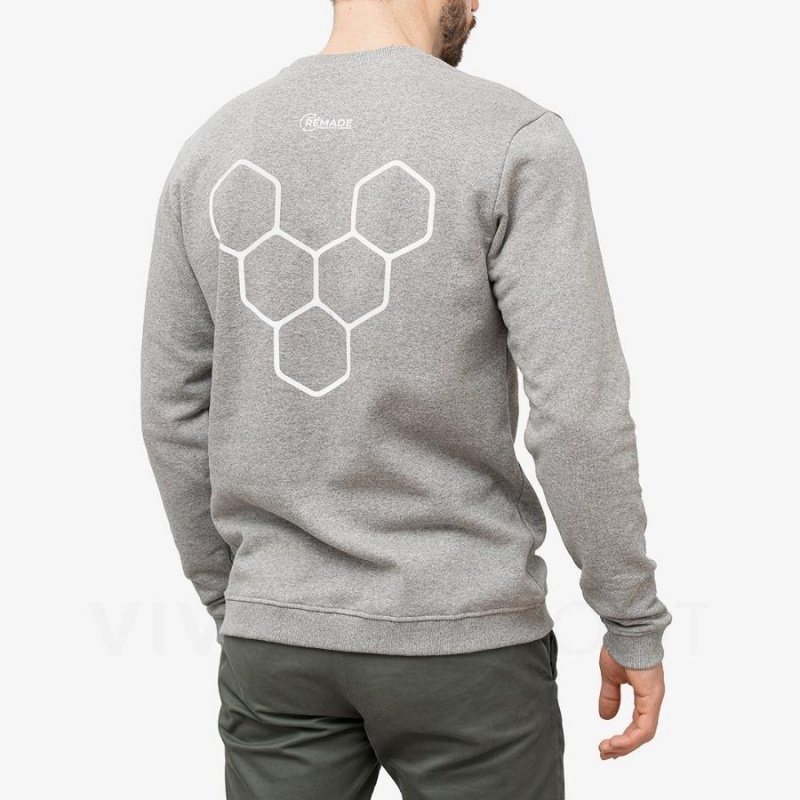 Sudadera Vivobarefoot Rapanui Hombre Grises | MX272AS