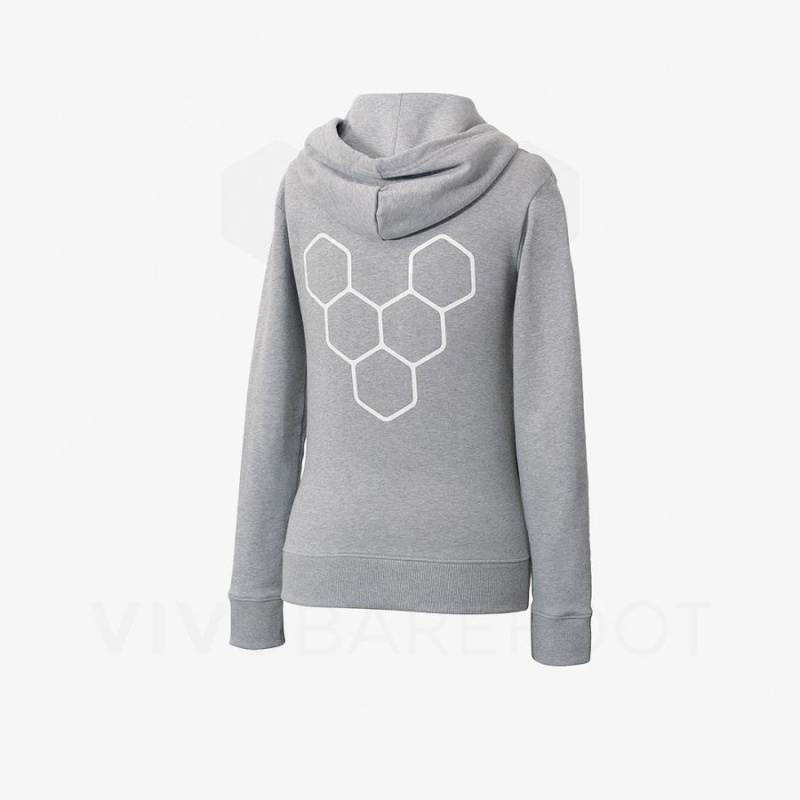 Sudadera con Capucha Vivobarefoot Rapanui Deporte Hombre Grises | MX270CP