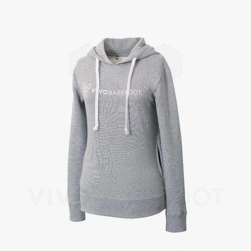 Sudadera con Capucha Vivobarefoot Rapanui Deporte Mujer Grises | MX089BA