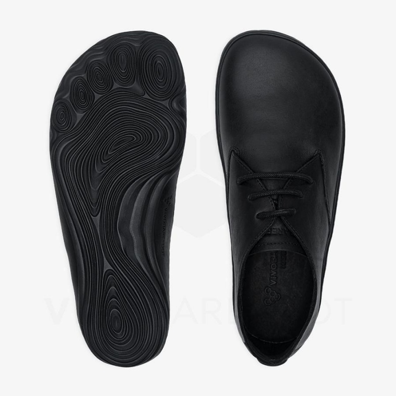 Tenis Lifestyle Vivobarefoot Addis Oxford Hombre Negros | MX297BA