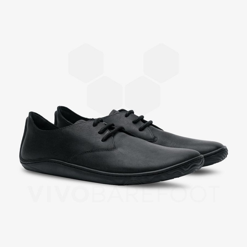 Tenis Lifestyle Vivobarefoot Addis Oxford Hombre Negros | MX297BA