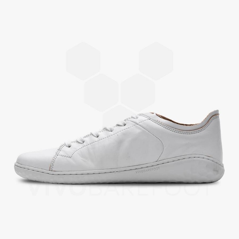 Tenis Lifestyle Vivobarefoot Geo Court III Hombre Blancos | MX316IR