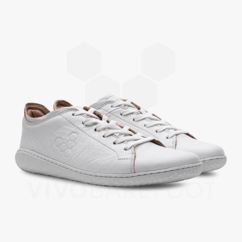 Tenis Lifestyle Vivobarefoot Geo Court III Hombre Blancos | MX316IR