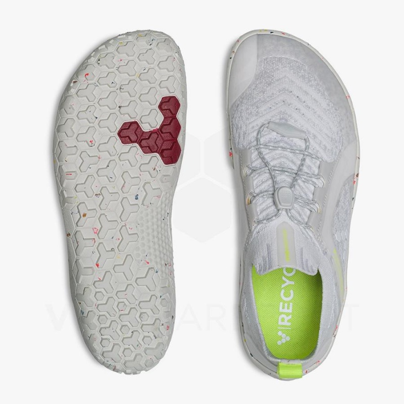 Tenis Trail Running Vivobarefoot Primus Trail Knit FG Mujer Blancos | MX203RX