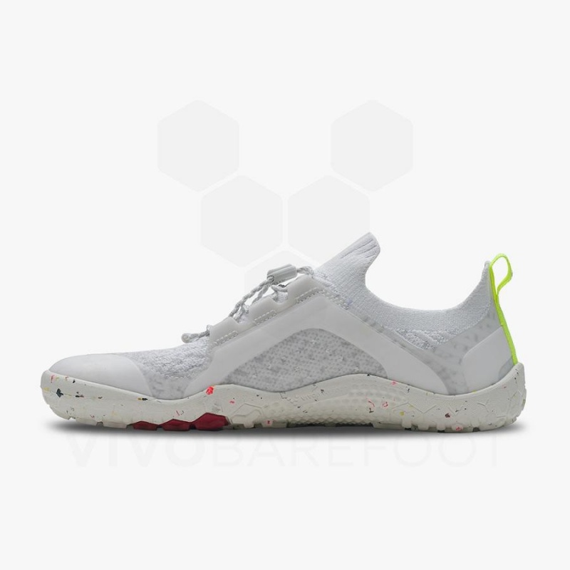 Tenis Trail Running Vivobarefoot Primus Trail Knit FG Mujer Blancos | MX203RX