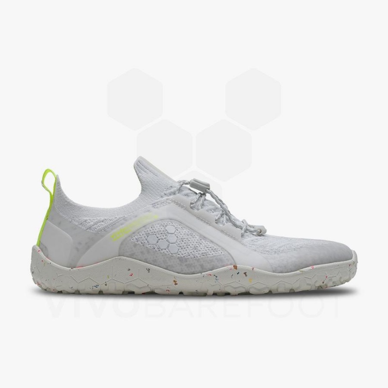 Tenis Trail Running Vivobarefoot Primus Trail Knit FG Mujer Blancos | MX203RX