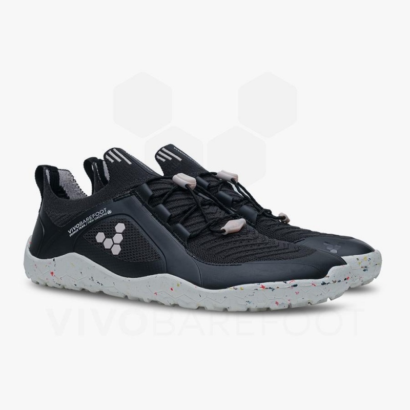 Tenis Trail Running Vivobarefoot Primus Trail Knit FG Mujer Obsidian Rosas | MX202SZ