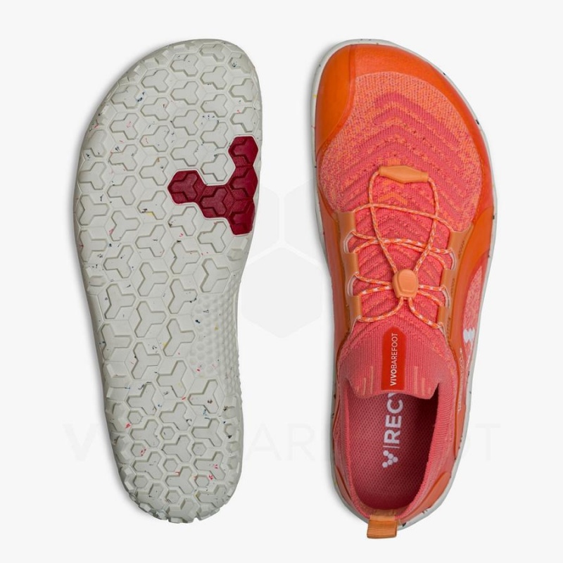 Tenis Trail Running Vivobarefoot Primus Trail Knit FG Mujer Rojos | MX201TL