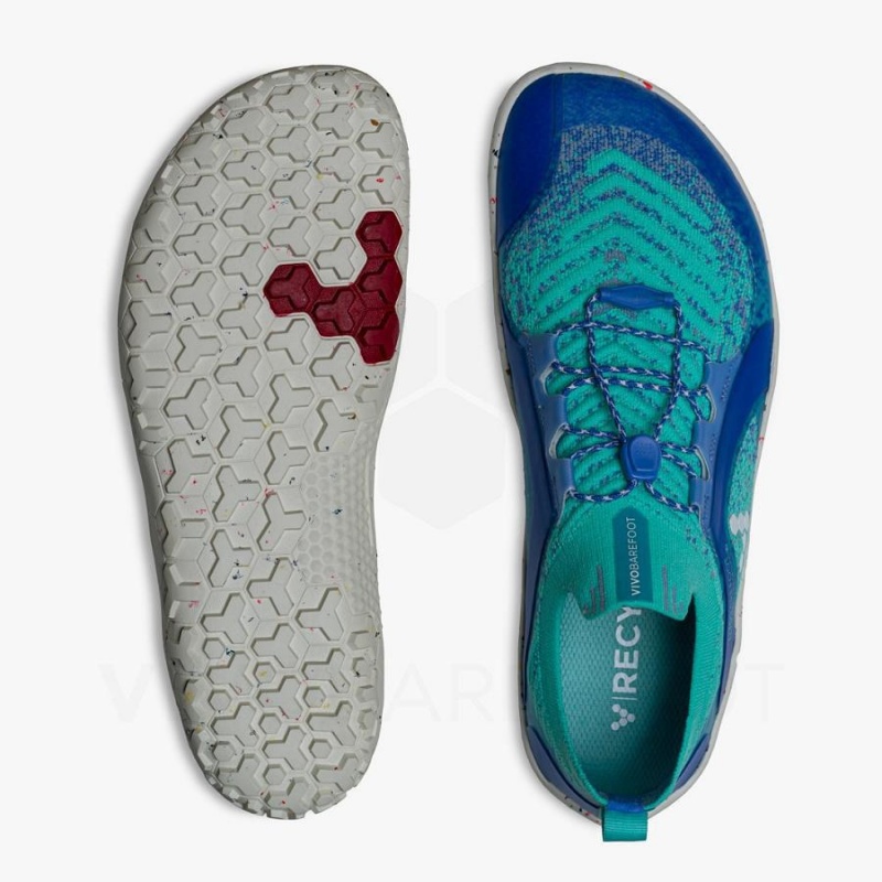 Tenis Trail Running Vivobarefoot Primus Trail Knit FG Mujer Azules | MX200UK