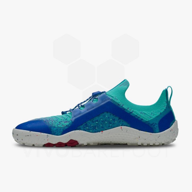 Tenis Trail Running Vivobarefoot Primus Trail Knit FG Mujer Azules | MX200UK