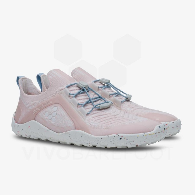 Tenis Trail Running Vivobarefoot Primus Trail Knit FG Mujer Rosas | MX199VJ