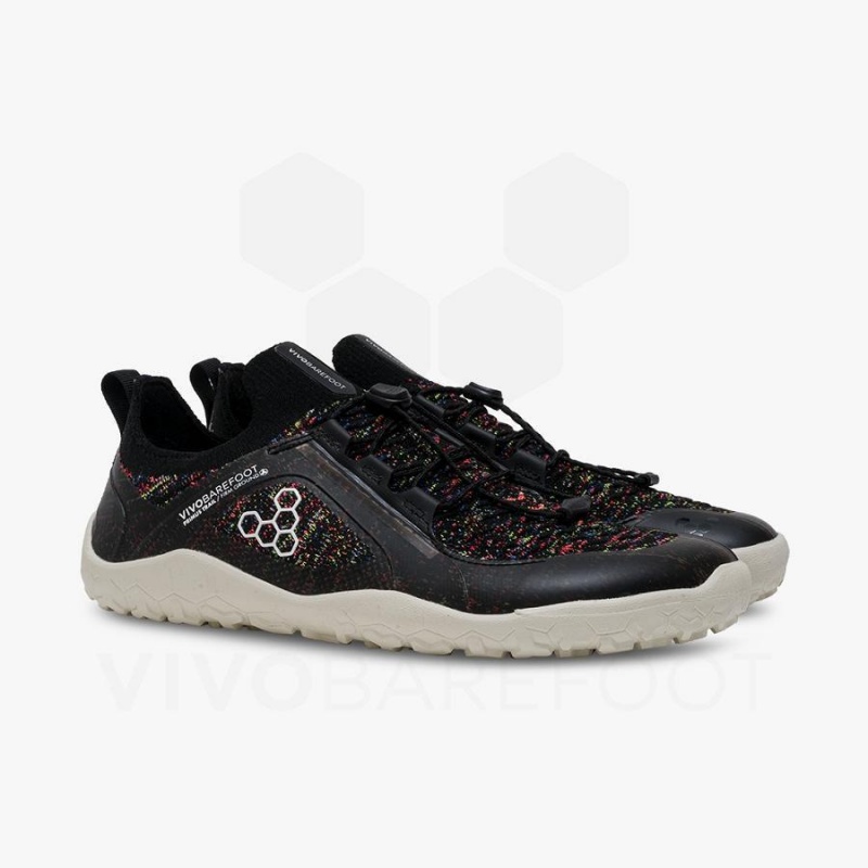 Tenis Trail Running Vivobarefoot Primus Trail Knit FG Mujer Negros | MX198WH