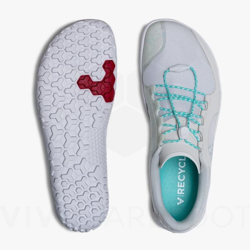 Tenis Trail Running Vivobarefoot Primus Trail II FG Mujer Plateados | MX196YF