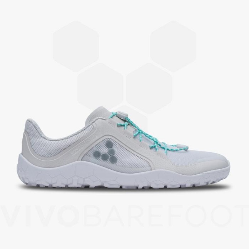 Tenis Trail Running Vivobarefoot Primus Trail II FG Mujer Plateados | MX196YF