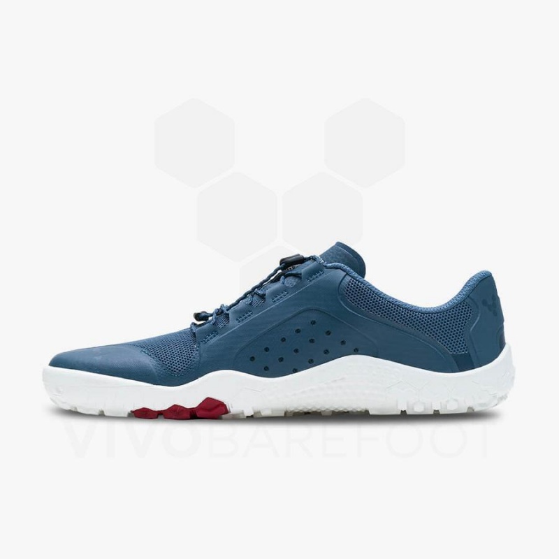 Tenis Trail Running Vivobarefoot Primus Trail II FG Mujer Azules Oscuro Blancos | MX195ZD