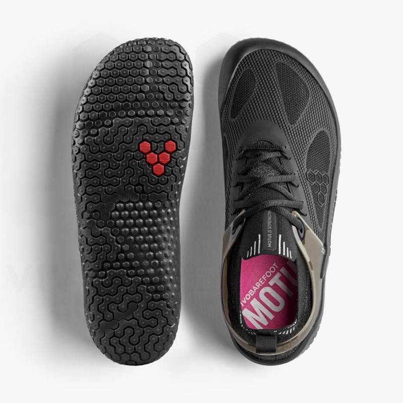 Tenis Training Vivobarefoot Motus Strength Mujer Obsidian | MX187HT