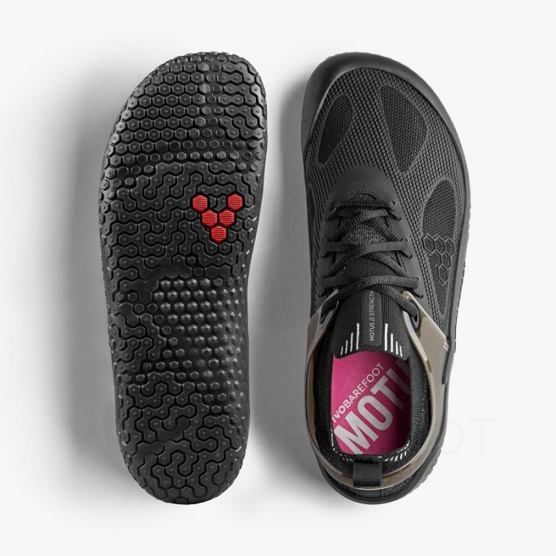 Tenis Training Vivobarefoot Motus Strength Hombre Obsidian | MX356UK