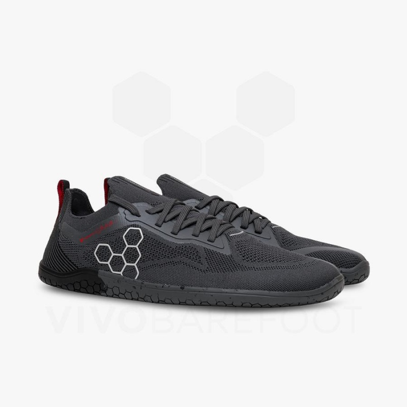 Tenis Training Vivobarefoot PREORDER 'PRIMUS LITE KNIT JJF' Mujer Obsidian Grises Oscuro | MX178QC