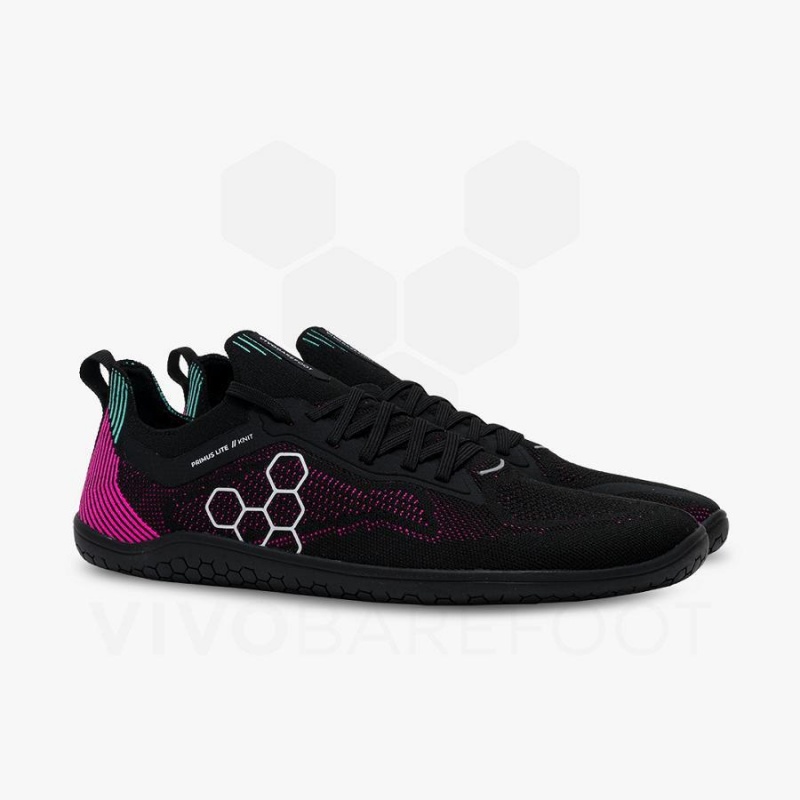 Tenis Training Vivobarefoot Primus Lite Knit Hombre Obsidian Rosas | MX338MM