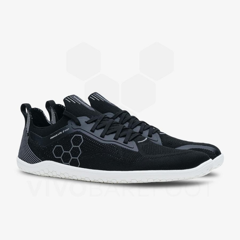 Tenis Training Vivobarefoot Primus Lite Knit Mujer Obsidian | MX184KW