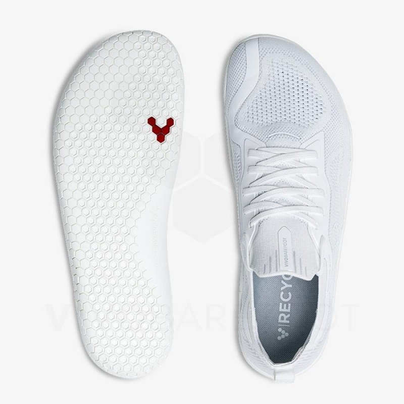 Tenis Training Vivobarefoot Primus Lite Knit Mujer Blancos | MX183LQ