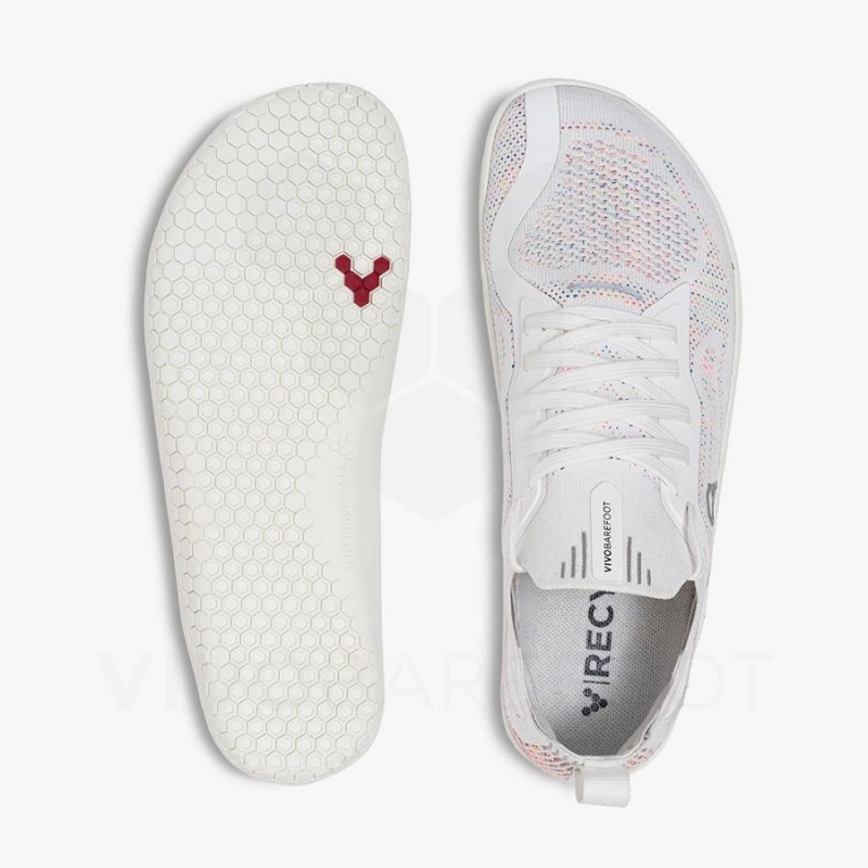 Tenis Training Vivobarefoot Primus Lite Knit Mujer Blancos | MX181NN