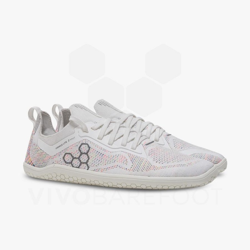 Tenis Training Vivobarefoot Primus Lite Knit Mujer Blancos | MX181NN